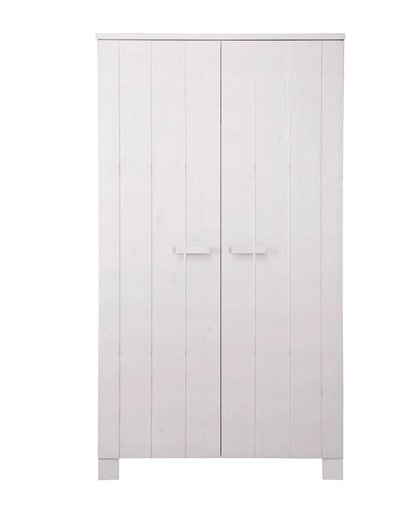 2-deurs kledingkast wit