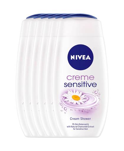 Crème Sensitive douchecrème - voordeelverpakking 5+1 gratis
