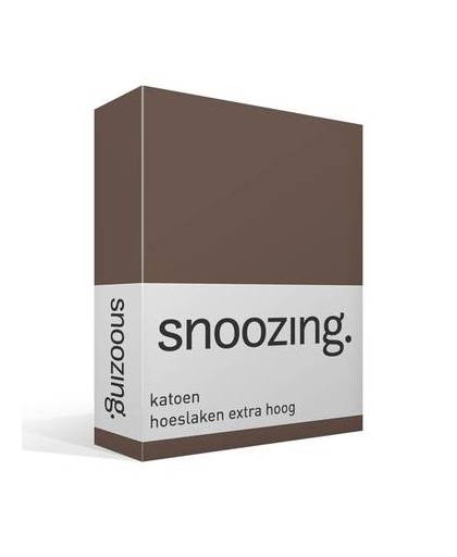 Snoozing katoen hoeslaken extra hoog - 1-persoons (70x200 cm)