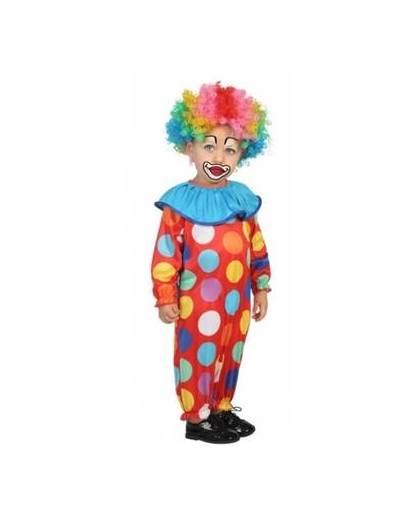 Clown kostuum voor peuters 6-12 maanden (74-80)