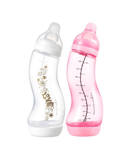 S-fles natural double pack 2x250 ml roze
