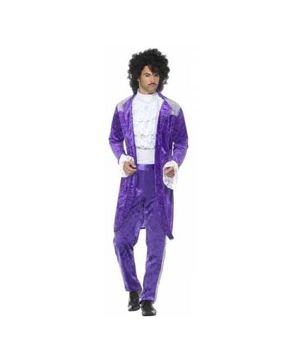 Purple popster kostuum voor heren 48-50 (m)