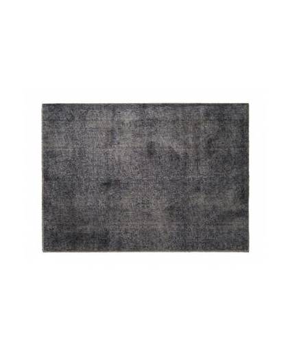 Schoonloopmat/karpet soft&deco velvet greige 140 x 200 cm