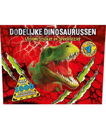 Dodelijke dinosaurussen stickerboek
