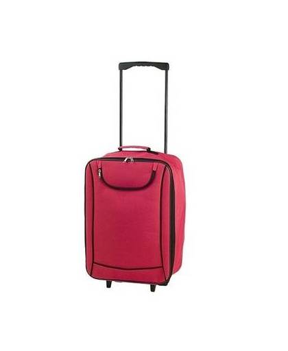 Handbagage trolley rood 1,1 kg - 35,5 x 50 x 19 cm - reiskoffer