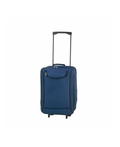 Handbagage trolley blauw - 50 cm - rolkoffer / reiskoffer