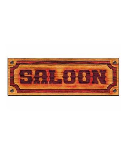 Saloon bord met de tekst saloon
