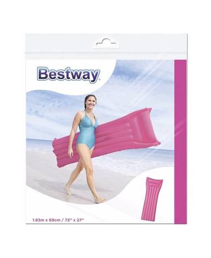 Bestway basic luchtbed roze 183 cm