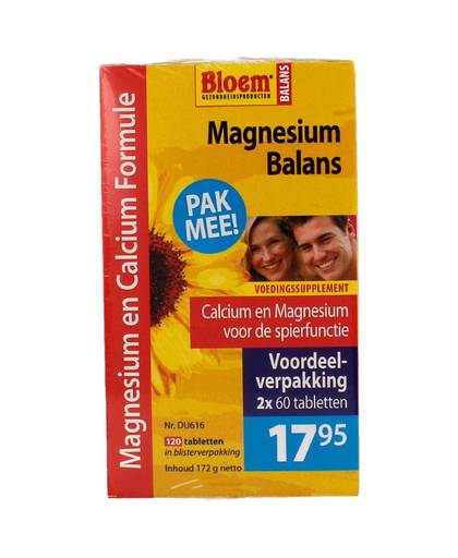 Balans Magnesium voordeelverpakking - 120 tabletten - mineralen