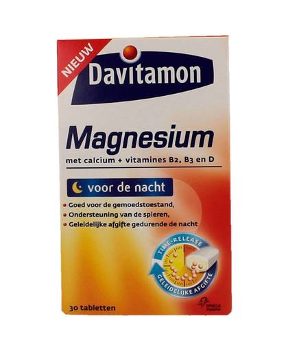 Magnesium Voor de Nacht - 30 tabletten - voedingssupplement