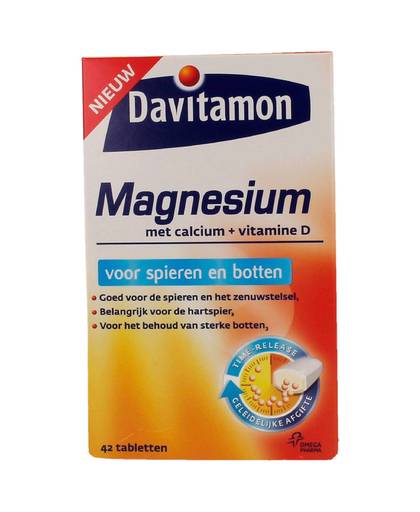 Magnesium voor Spieren & Botten - 42 tabletten - voedingssupplement