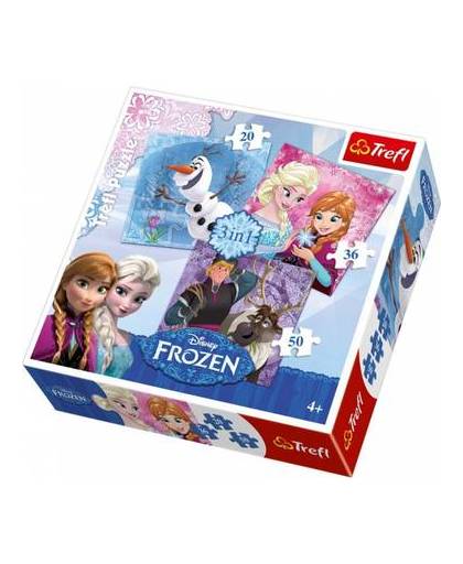 Frozen puzzels 3 stuks