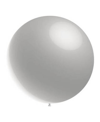 Zilveren reuze ballon xl metallic 91cm