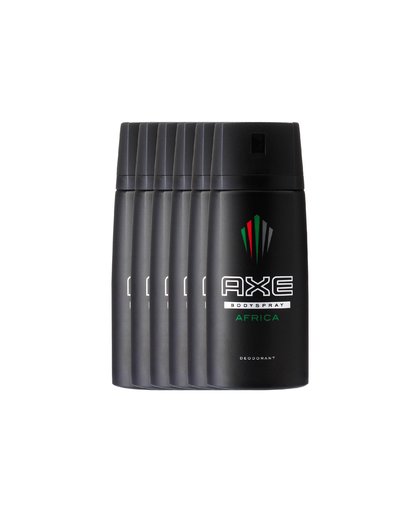 Africa For Men deodorant spray - 6 stuks voordeelverpakking