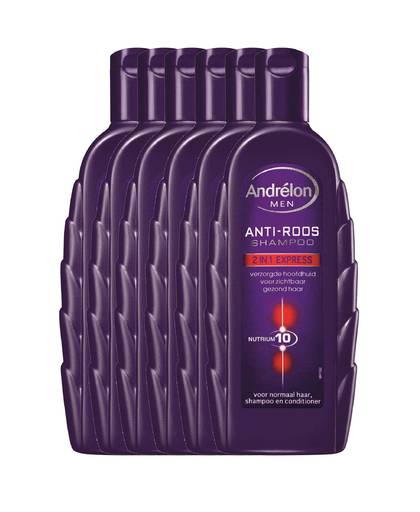 Men Anti-Roos 2in1 Express shampoo - 6 stuks voordeelverpakking