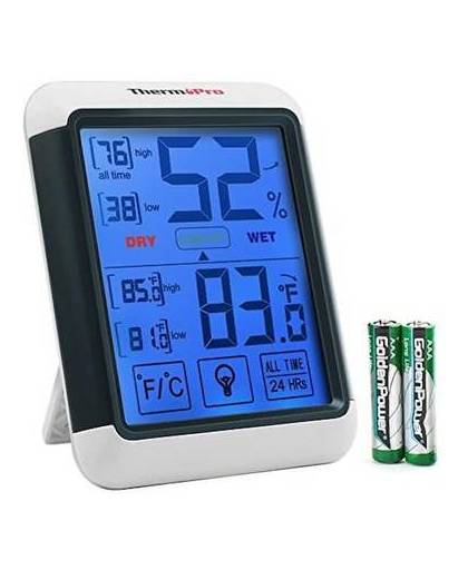 Thermopro tp55 hygrometer - digitale temperatuur- en vochtigheidsmeter