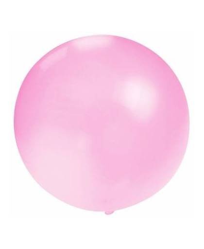 Grote ballon 60 cm baby roze