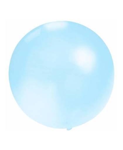 Grote ballon 60 cm baby blauw