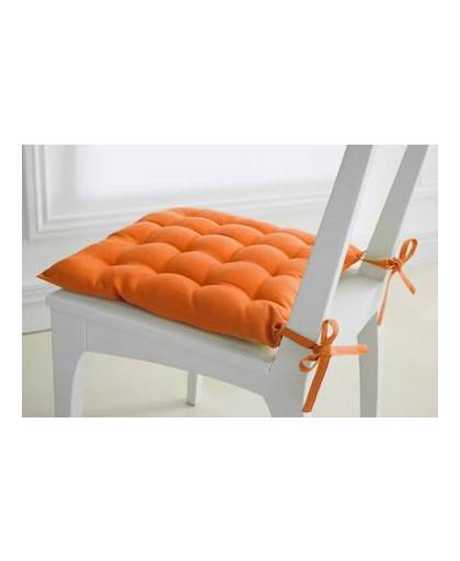 Stoelkussens assise - 40cm x 40cm - mandarine