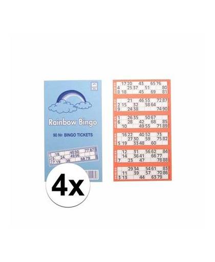 4x bingokaarten 1-90