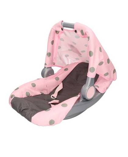 Baby poppen autostoeltje / maxicosi roze