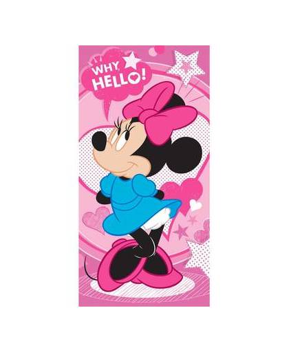 Disney why hello - strandlaken - 70 x 140 cm - roze