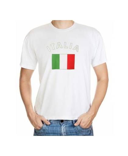 Wit t-shirt italie heren l