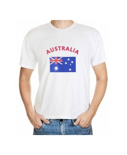 Wit heren t-shirt australie s