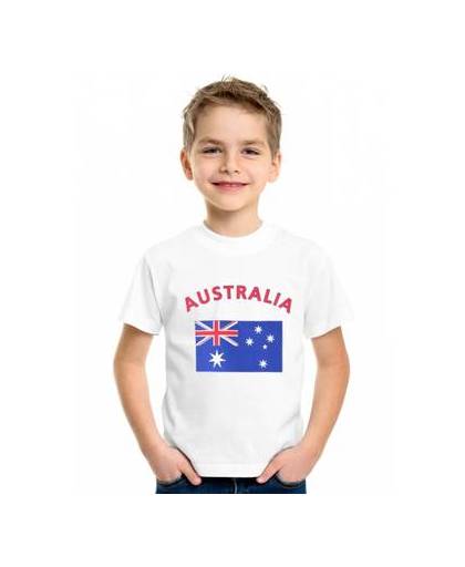 Wit kinder t-shirt australie m (134-140)