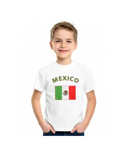 Wit kinder t-shirt mexico xs (110-116)