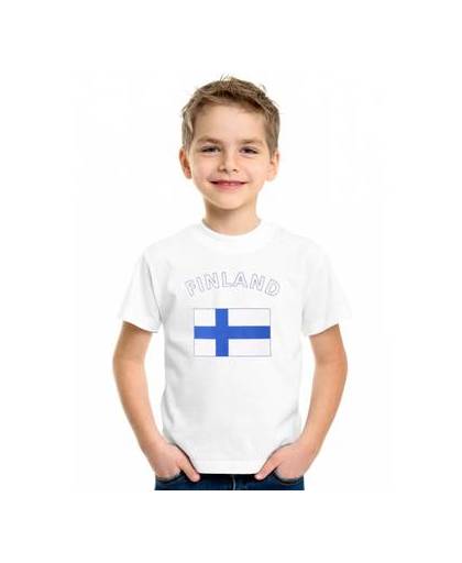Wit kinder t-shirt finland m (134-140)