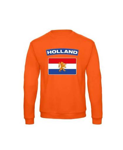 Oranje holland vlag sweater volwassenen s