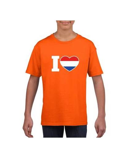 Oranje i love holland supporter shirt kinderen xl (158-164)