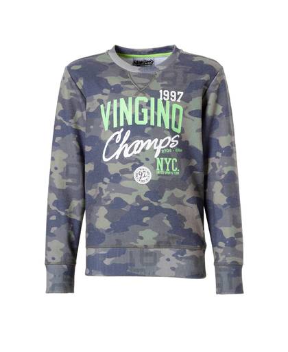 sweater Nilso groen camouflage