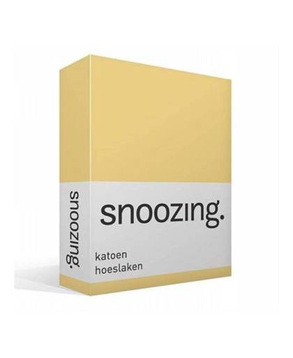 Snoozing katoen hoeslaken - 1-persoons (90x210 cm)