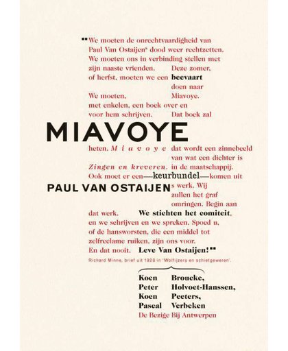 Miavoye - Koen Peeters, Pascal Verbeken, Peter Holvoet-Hanssen, e.a.