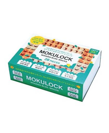 Mokulock bs028-l tsumiki - houten bouwstenen (28 stuks mix)