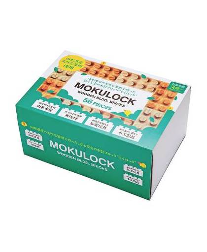 Mokulock bs056-l tsumiki - houten bouwstenen (56 stuks mix)