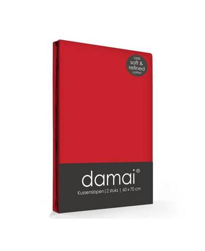Damai kussenslopen red (2 stuks)-60 x 70 cm (standaard)