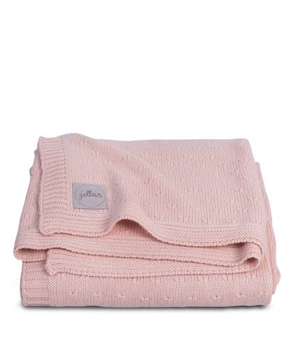 deken 100x150cm Soft knit creamy peach / teddy