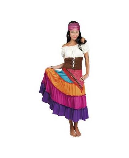 Zigeuner jurk gekleurd - maat / confectie: xxl-xxxl / 44-46