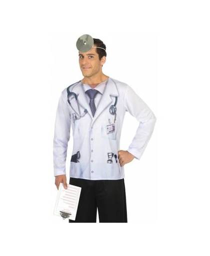 Dokter verkleed shirt voor heren