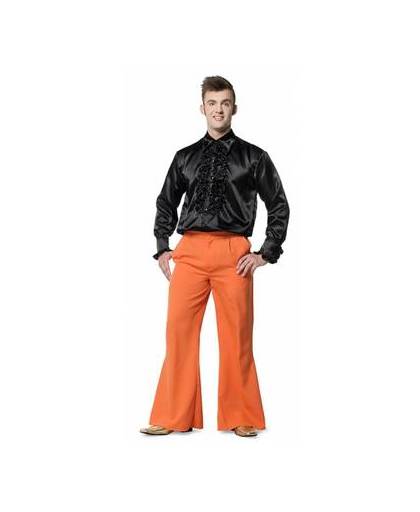 Oranje wijd uitlopende verkleedbroek voor heren 54 (xl)