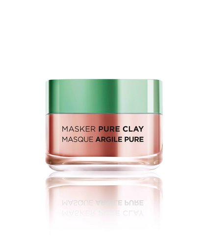 L’Oréal Paris Skin Expert Exfoliërend Pure Clay Masker - Alle huidtypen - 50ml - Gezichtmasker gezichtsmasker