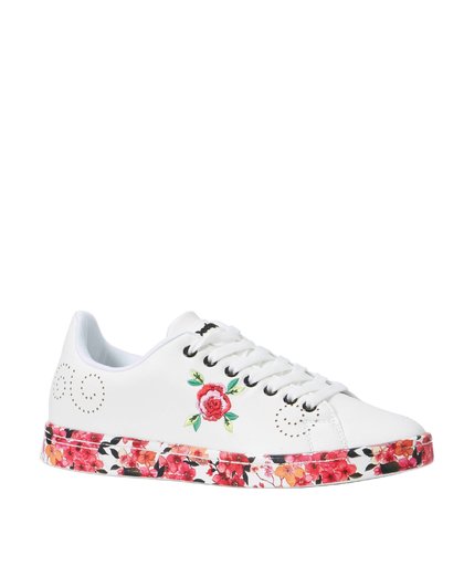 sneakers met bloemen