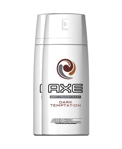 Anti-transparant Dark Temptation deodorant spray 2 x 150 ml