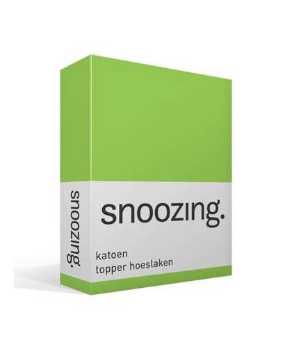 Snoozing katoen topper hoeslaken - 1-persoons (90x210 cm)