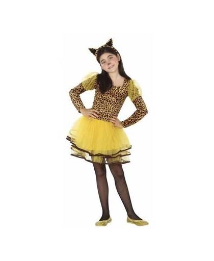 Luipaard kostuum / outfit voor meisjes - dierenpak 140 (10-12 jaar)