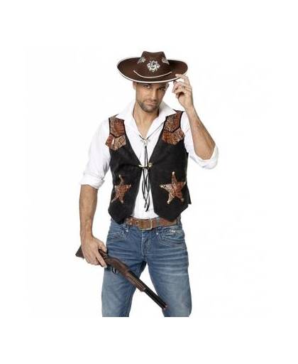 Cowboy vestje voor heren 52-54 (l/xl)