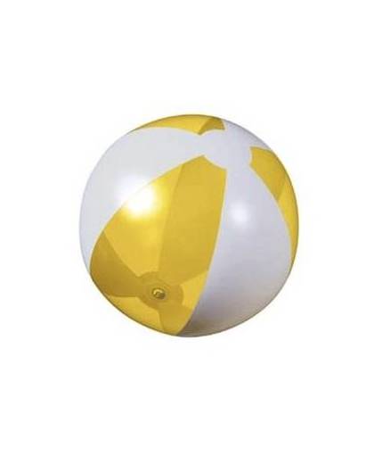 10x opblaasbare strandbal geel